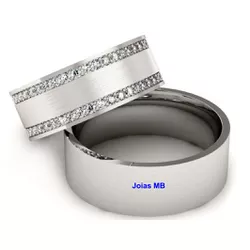 5345 - Alianças de Casamento Wolverhampton 7,5mm - Joias MB Loja Oficial