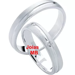 619 - Alianças de Compromisso BH 5mm - Joias MB Loja Oficial