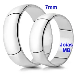 681 - Alianças de Compromisso Uberlândia 7mm - Joias MB Loja Oficial