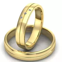 3947 - Alianças de Diamantes Palmas 5mm - Joias MB Loja Oficial