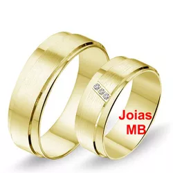 5575 - Alianças de Noivado Patos de Minas 7mm - Joias MB Loja Oficial