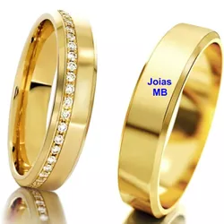 4369 - Alianças de Noivado Anápolis 5mm - Joias MB Loja Oficial