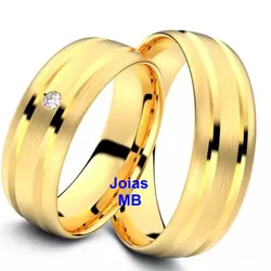4732 - Alianças de Noivado Araçatuba 6mm - Joias MB Loja Oficial