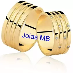 4729 - Alianças de Noivado Barbacena 10mm - Joias MB Loja Oficial