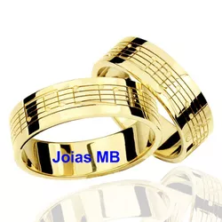  4423 - Alianças de Noivado BH 7mm - Joias MB Loja Oficial