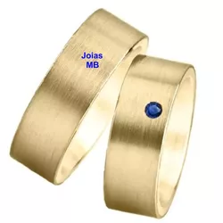 5531 - Alianças de Noivado Birigui 5,4mm - Joias MB Loja Oficial