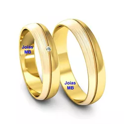 4418 - Alianças de Noivado Caldas Novas 5,5mm - Joias MB Loja Oficial