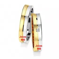 4795 - Alianças de Noivado Contagem 4,5mm - Joias MB Loja Oficial