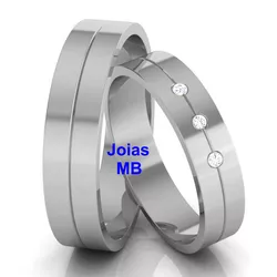 4428 - Alianças de Noivado Curitiba 6,5mm - Joias MB Loja Oficial