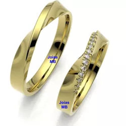 4911 - Alianças de Noivado Divinópolis 4,5mm - Joias MB Loja Oficial