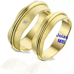 5148 - Alianças de Noivado Santos 6,5mm - Joias MB Loja Oficial
