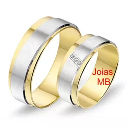5395 - Alianças de Noivado Tangará da Serra 7mm - Joias MB Loja Oficial