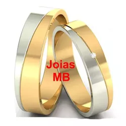 4358 - Alianças de Noivado Florianópolis 7mm - Joias MB Loja Oficial