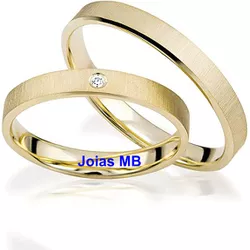 4400 - Alianças de Noivado Francisco Morato 2,5mm - Joias MB Loja Oficial