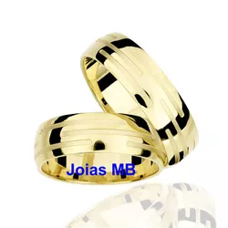 5480 - Alianças de Noivado Londrina 7mm - Joias MB Loja Oficial