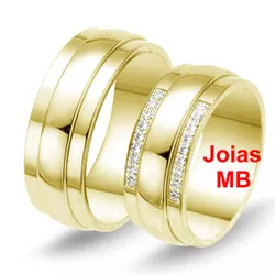 7031 - Alianças de Noivado Macapá 7mm - Joias MB Loja Oficial