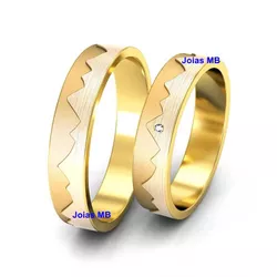  4402 - Alianças de Noivado Salvador 6,5mm - Joias MB Loja Oficial