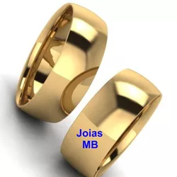 5385 - Alianças de Noivado Santo André 7,5mm - Joias MB Loja Oficial
