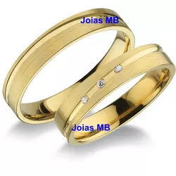 4416 - Alianças de Noivado São Luís 5mm - Joias MB Loja Oficial