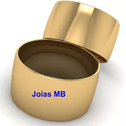 4441 - Alianças de Noivado São Vicente 12mm - Joias MB Loja Oficial
