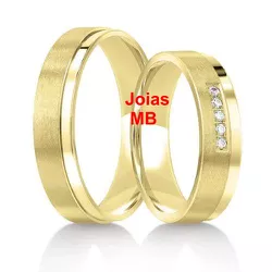 5920 - Alianças de Ouro Águas Lindas de Goiás 5mm - Joias MB Loja Oficial