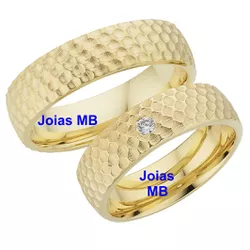 4963 - Alianças de Ouro 18k Ceilândia 6mm - Joias MB Loja Oficial