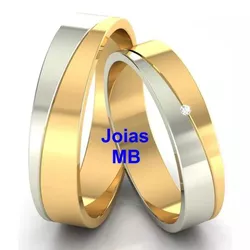 7050 - Alianças de Ouro 18k Porto Alegre 7mm - Joias MB Loja Oficial