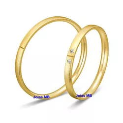 5944 - Alianças de Ouro 18k Juiz de Fora 2,2mm - Joias MB Loja Oficial