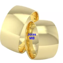 5747 - Alianças de Ouro Belford Roxo 13mm - Joias MB Loja Oficial