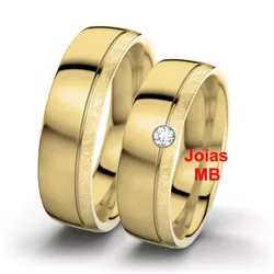 4698 - Alianças de Ouro Anatômica Brasília 5,6mm - Joias MB Loja Oficial