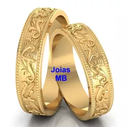 5301 - Alianças de Ouro BH 6,5mm - Joias MB Loja Oficial