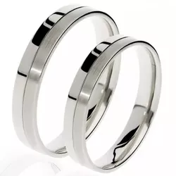 4772 - Alianças de Ouro Branco Águas Lindas de Goiás 4mm - Joias MB Loja Oficial