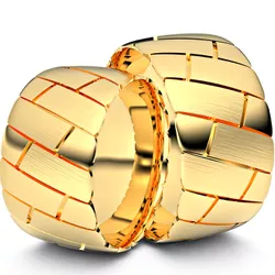 560 - Alianças de Casamento São Francisco 11mm - Joias MB Loja Oficial