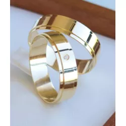 5031 - Alianças de Ouro 18k Anápolis 5mm - Joias MB Loja Oficial