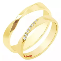 4766 - Alianças de Ouro Araguari 3mm - Joias MB Loja Oficial