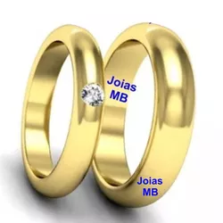 5852 - Alianças de Ouro Guarulhos 3,7mm - Joias MB Loja Oficial