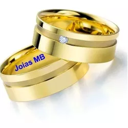 4704 - Alianças de Ouro Posse 6,5mm - Joias MB Loja Oficial