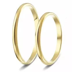 4696 - Alianças de Ouro Abaulada Presidente Prudente 2mm - Joias MB Loja Oficial