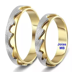 4604 - Alianças de Ouro São José dos Pinhais 5mm - Joias MB Loja Oficial
