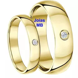 4562 - Alianças de Ouro Trindade 5mm - Joias MB Loja Oficial