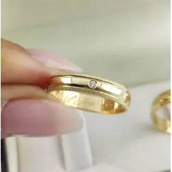 4250 - Alianças de Ouro Gyn 5mm - Joias MB Loja Oficial