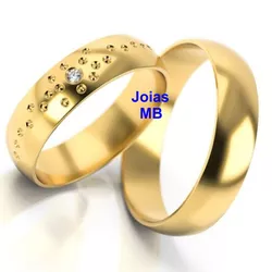 4496 - Alianças de Ouro Itapecerica da Serra 6mm - Joias MB Loja Oficial