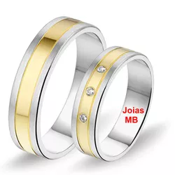 5426 - Alianças de Ouro Ribeirão Preto 5mm - Joias MB Loja Oficial