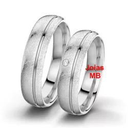588 - Alianças de Prata São Paulo 5,5mm - Joias MB Loja Oficial