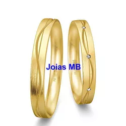 6059 - Alianças Finas Palmas 3mm - Joias MB Loja Oficial