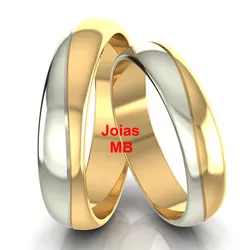4345 - Alianças Galeria do Rosário 6mm - Joias MB Loja Oficial