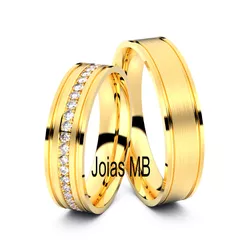 5760 - Alianças Jardim Botânico Shopping 5mm - Joias MB Loja Oficial