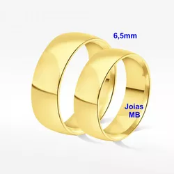 4932 - Alianças Largas Anápolis 6,5mm - Joias MB Loja Oficial