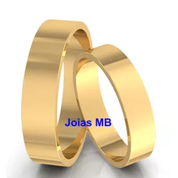 5062 - Alianças Passeio das Águas Shopping 4mm - Joias MB Loja Oficial