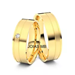 5291 - Alianças Personalizadas BH 5mm - Joias MB Loja Oficial